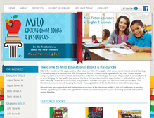 Tablet Screenshot of miloeducationalbooks.com